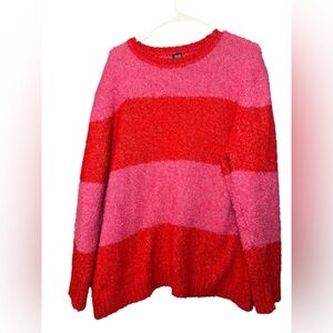 Sweter pink and red